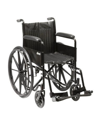 Steel Wheelchair Self Propelled With Mag Wheels 18"