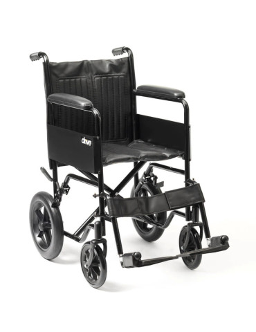 Transit Steel Wheelchair 18" Solid Tyres