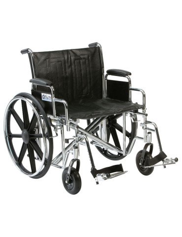 Sentra Bariatric Self Propelled Wheelchair - 22" - 200kg