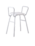 Wide Shower Chair with side arms (Steel)