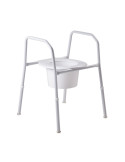 Shower Stool with arms and padded seat (Steel)